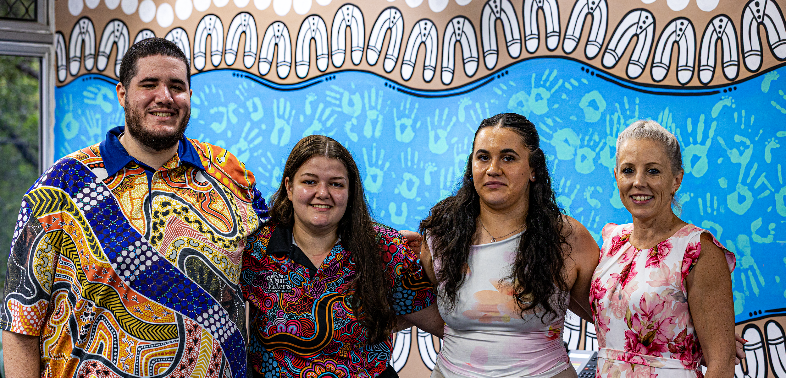 Knowledge House Leadership Team Rueben Davis, Haylee Day, Melachi Davis, Jo Symes